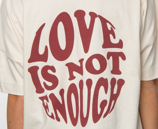 LOVE IS NOT ENOUGH
